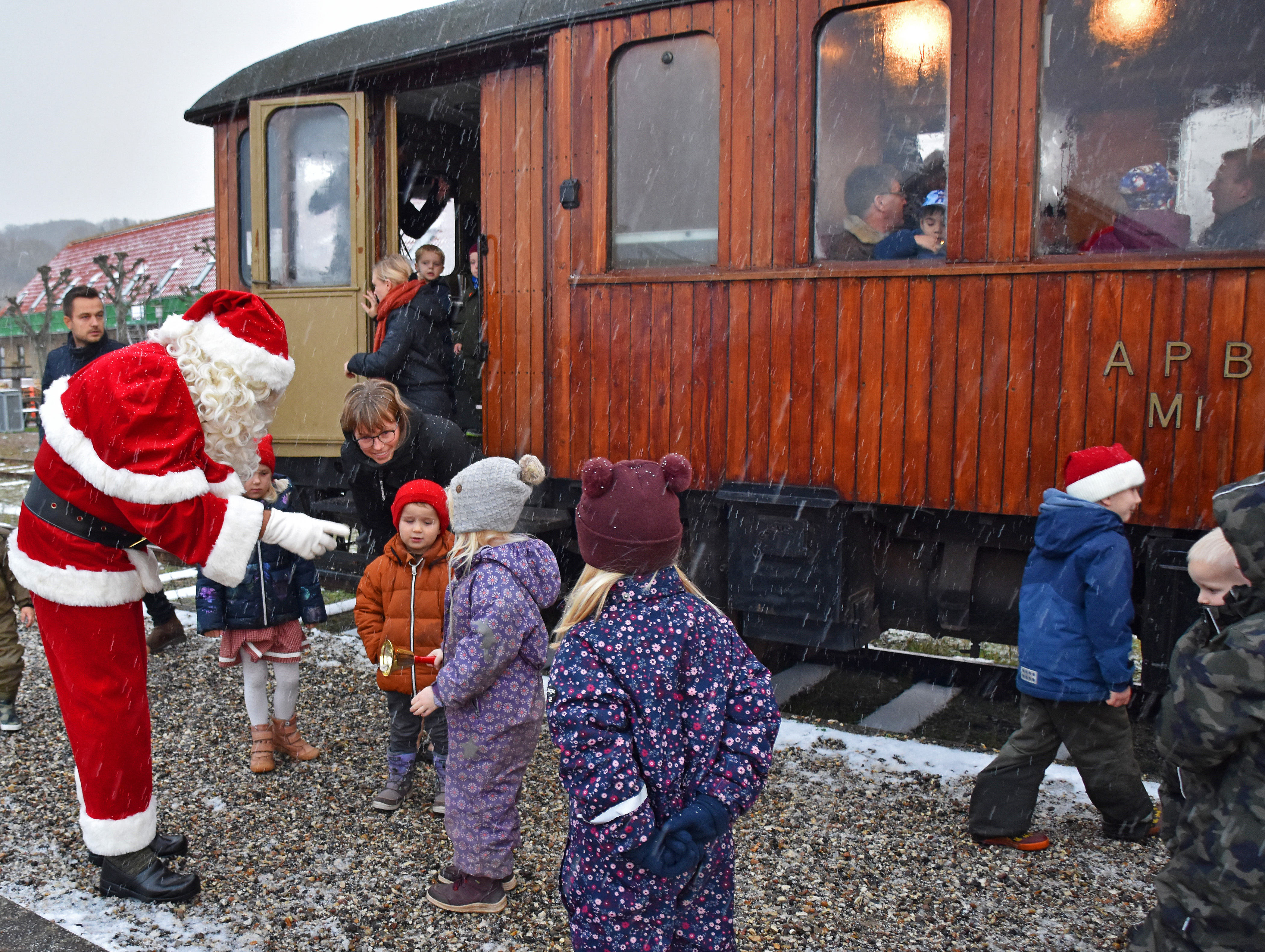 Julemanden kommer til Mariager