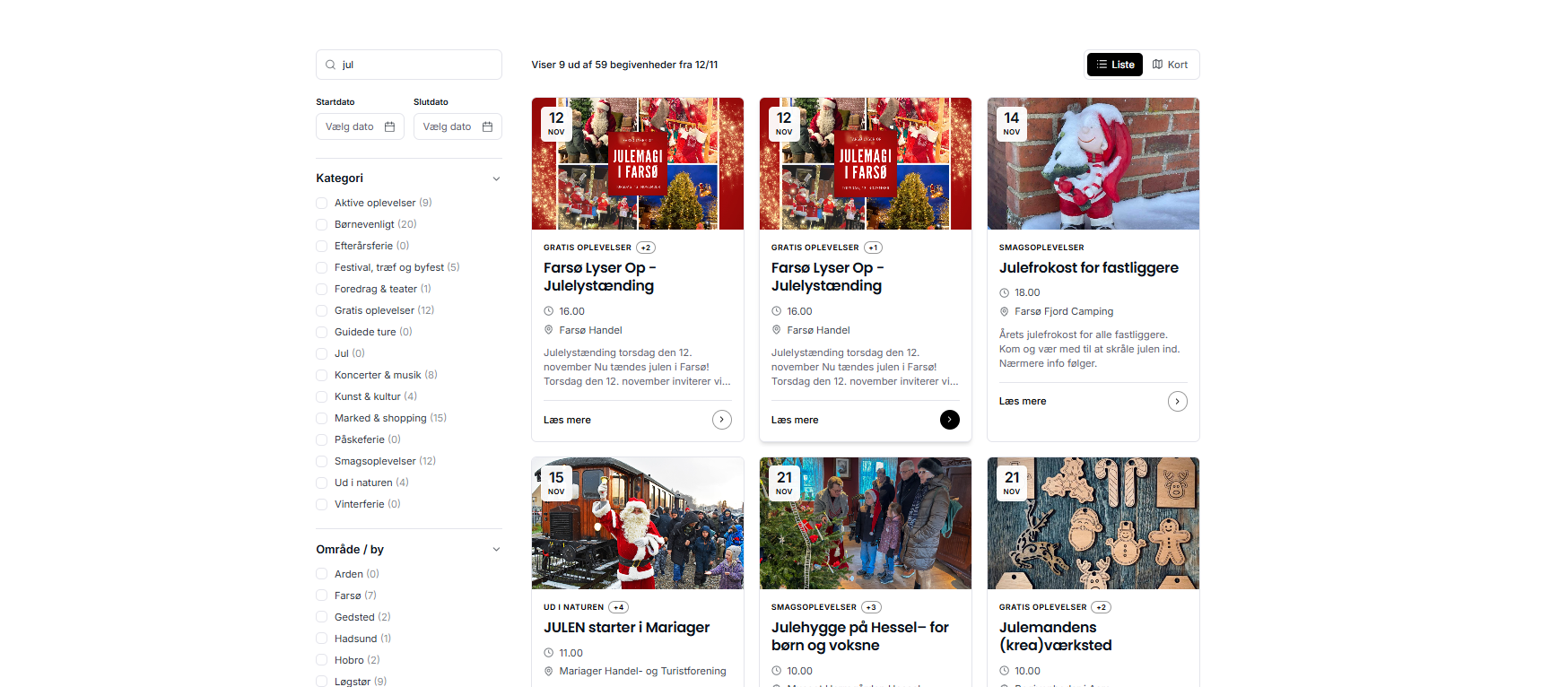 Kalender - fyldt med jul
